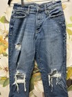 Old Navy Women’s Light Wash Jeans, Distressed Size 2 P, High Rise Curvy Straight — photo 2
