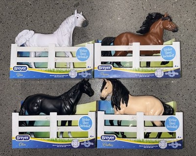 Breyer Paddock Pals Set of 4 Horses   Brie, Pecan, Olive & Cashew New