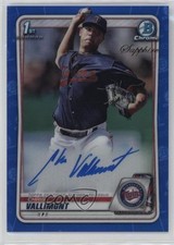 2020 Bowman Chrome Sapphire Edition Prospect Chris Vallimont #BSPA-CV Auto 3hd