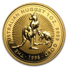 1996 Australia 1 oz Gold Nugget BU 4552.59 per troy oz