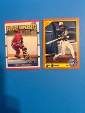 1990 Score Eric Lindros Hockey and Baseball Card lot. NrMt- mint- Nice!!