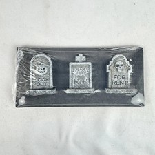 Halloween Mini Tombstones Set of 3 Target Bullseye Playground Graveyard Decor...