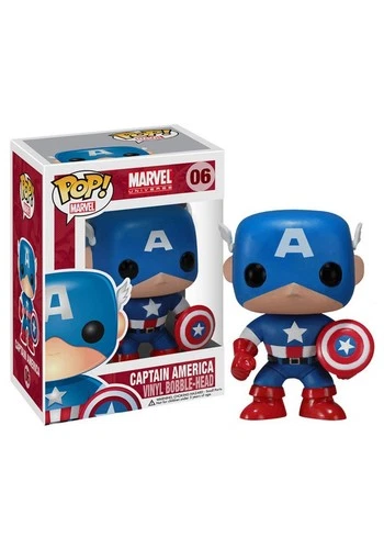 Marvel Funko Pop! Captain America #06 - MINT Box w/ Protector - In Stock