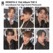 MONSTA X The 13th Mini Album THE X Soundwave Fan Sign Event Photocard KPOP