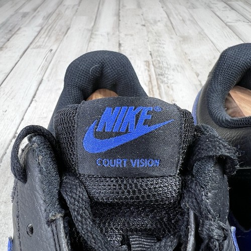 Nike Court Vision Low Nero Blu Royal DM8681-001 Uomo TAGLIA 12 - Foto 6 di 11