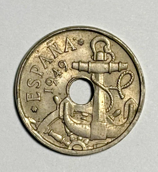 スペイン 50センチモス硬貨☆1949年（62）／未使用／アンティーク／ Spain 1949 50 Centimos for sale | eBay