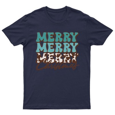 Frohe Weihnachten T-Shirt Unisex Geschenk Retro Lustig Damen Vintage -i