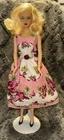 Hankie Couture Barbie Fashion Doll Pink Floral Vintage