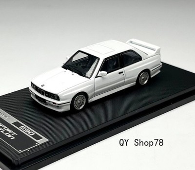 Mortal 1:64 White M3 E30 Coupe Evolution Sports Model Diecast Display Car