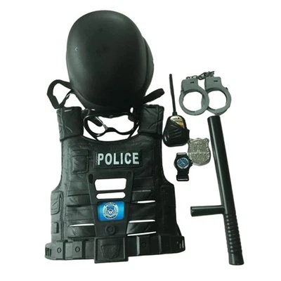Kit de jouets de jeu de rôle de Police pour enfants, 9 pièces, ensemble de - Photo 1/4