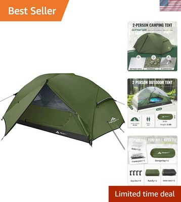 Ultralight 2-3 Person Backpacking Tent, Waterproof & Windproof with Quick Setup