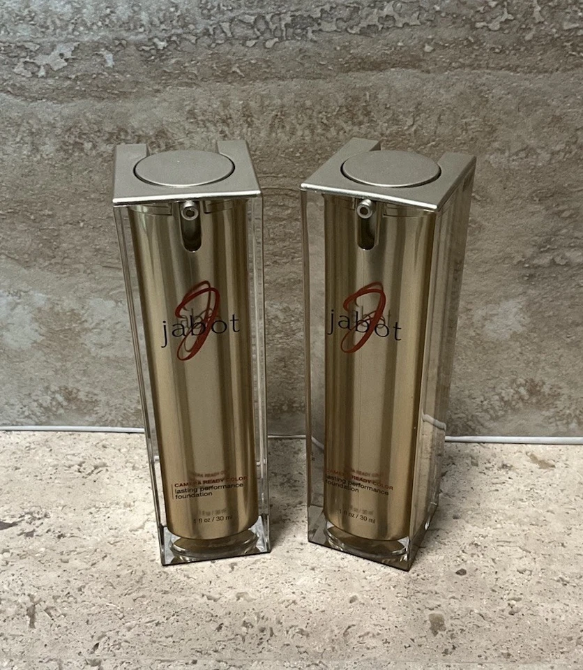 2 pk Jabot Camera Ready Color Lasting Performance Foundation 1oz BUFFED GOLD MED - Image 4 of 4