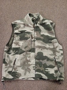 Cabela's Hunting Field Camo Outfitter Grey Berber Fleece Vest 2XL, XXL