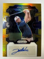 2024 Panini Prizm LIV Golf Jon Rahm Gold Auto Autograph/10 Has Sent In Back