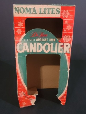 EMPTY BOX ONLY for Wrought Irton Noma Candolier Adverstising Display EMPTY BOX
