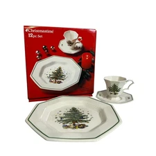 Nikko Japan Christmastime 3-PC Place Setting-Service for 4-12 Pieces-Excellent