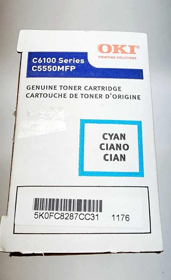 Tóner YAN serie Oki 050-1543 p/n 43324419 C6100/C5550MFP NUEVO, ¡ENVÍO GRATUITO! Foto 3 de 4