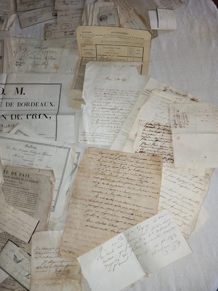 L29 Lot Archives Famille Aiguillon Correspondance Marcophilie Lot Et Garonne - Photo 2/4