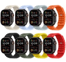 8 Multicolor Nylon Silicone Strap Set for Apple Watch