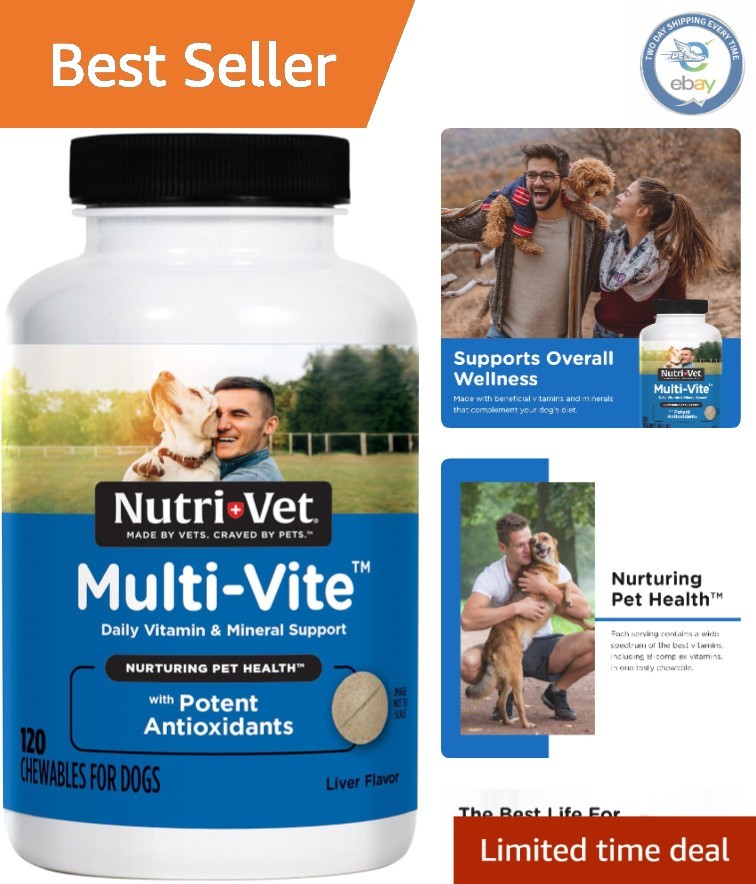 Nutri-Vet Multi-Vite Chewable Vitamins for Strong Bones & Im
