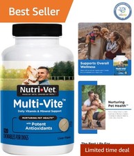 Nutri-Vet Multi-Vite Chewable Vitamins for Strong Bones  Immunity, 120 Count