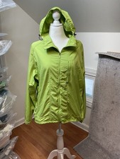 Royal Robbins Jacket XL Full Zip Hooded Windbreaker Lightweight Citron Green