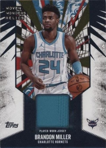 BRANDON MILLER 2025-26 BOWMAN CHROME BLUE REFRACTOR AUTO 105/150 