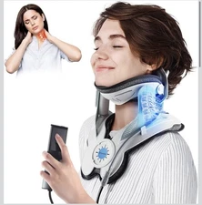 Cervical Neck Traction Device: Neck Stretcher for Cervical Pain Relief, Electric