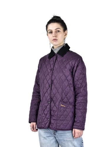 Barbour Purple Quilted Jacket Size USA 