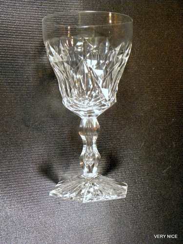 4 pcs SIGNED VAL ST LAMBERT CLEAR CRYSTAL ~ 6 3/4" WATER STEMWARE 8 FL OZ - Picture 11 of 14