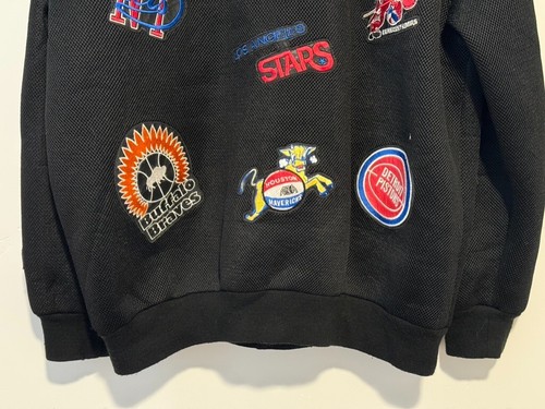 Jeff Hamilton Hardwood Classics ABA/NBA Basketball Jacket Black Patches Mens 4XL - Picture 6 of 12