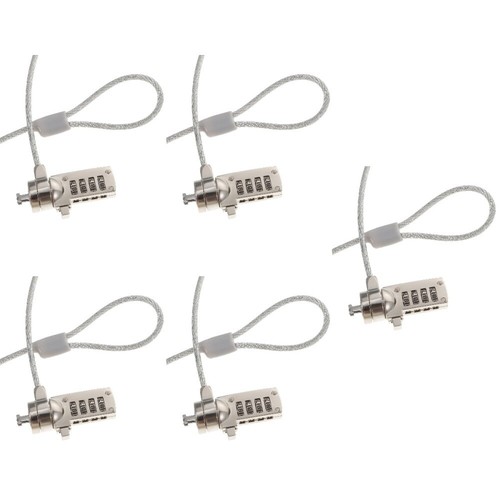 5 Count Drahtseil -Notebook -Schloss Laptop -Versorgung Kabelschloss Für - Afbeelding 3 van 12