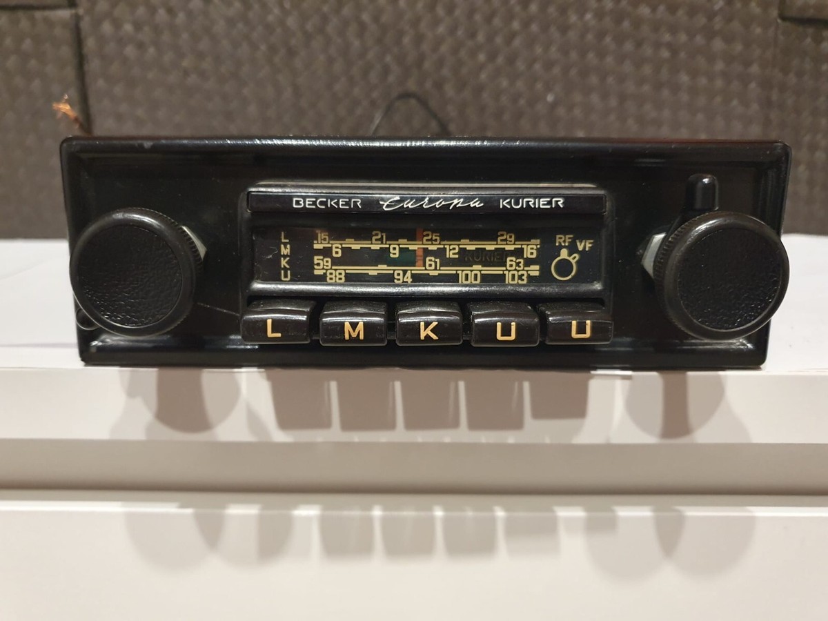 Vintage Rare Becker Europa Radio KURIER MERCEDES VW PORSCHE