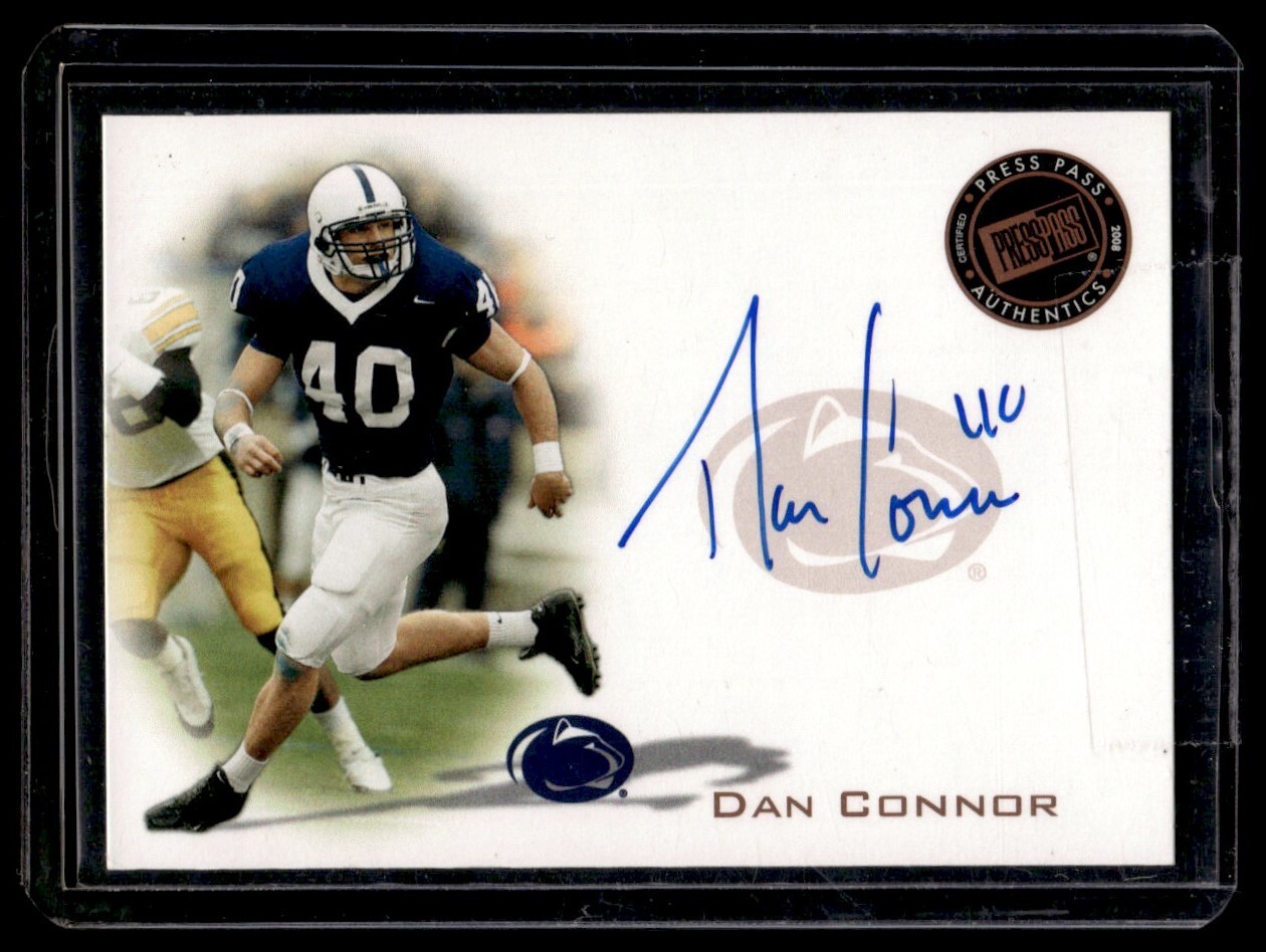 Dan Connor Press Pass Autographs #PPSDC Base