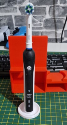 Oral-B Halter für elektrische Zahnbürste freistehend mit Tropfschale! 3D-gedruckt!
