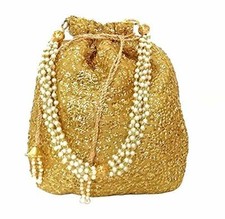 HANDMADE TRADITIONAL ETHNIC CLUTCH POTLI BATWA POUCH BAG FOR WOMEN GIRLS