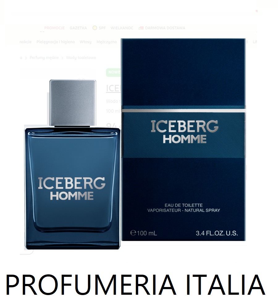 PROFUMO UOMO ICEBERG HOMME EAU DE TOILETTE 100ML "NUOVA VERSIONE 2025 "