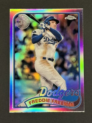 2024 Topps Chrome Update 1989 35th Anniversary Freddie Freeman #89CU-16 Dodgers
