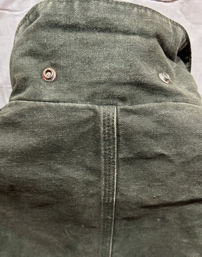 Vintage Carhartt J22 MOS Quilt Lined Duck Canvas Jacket Men’s Size XL Green READ - Picture 9 of 16