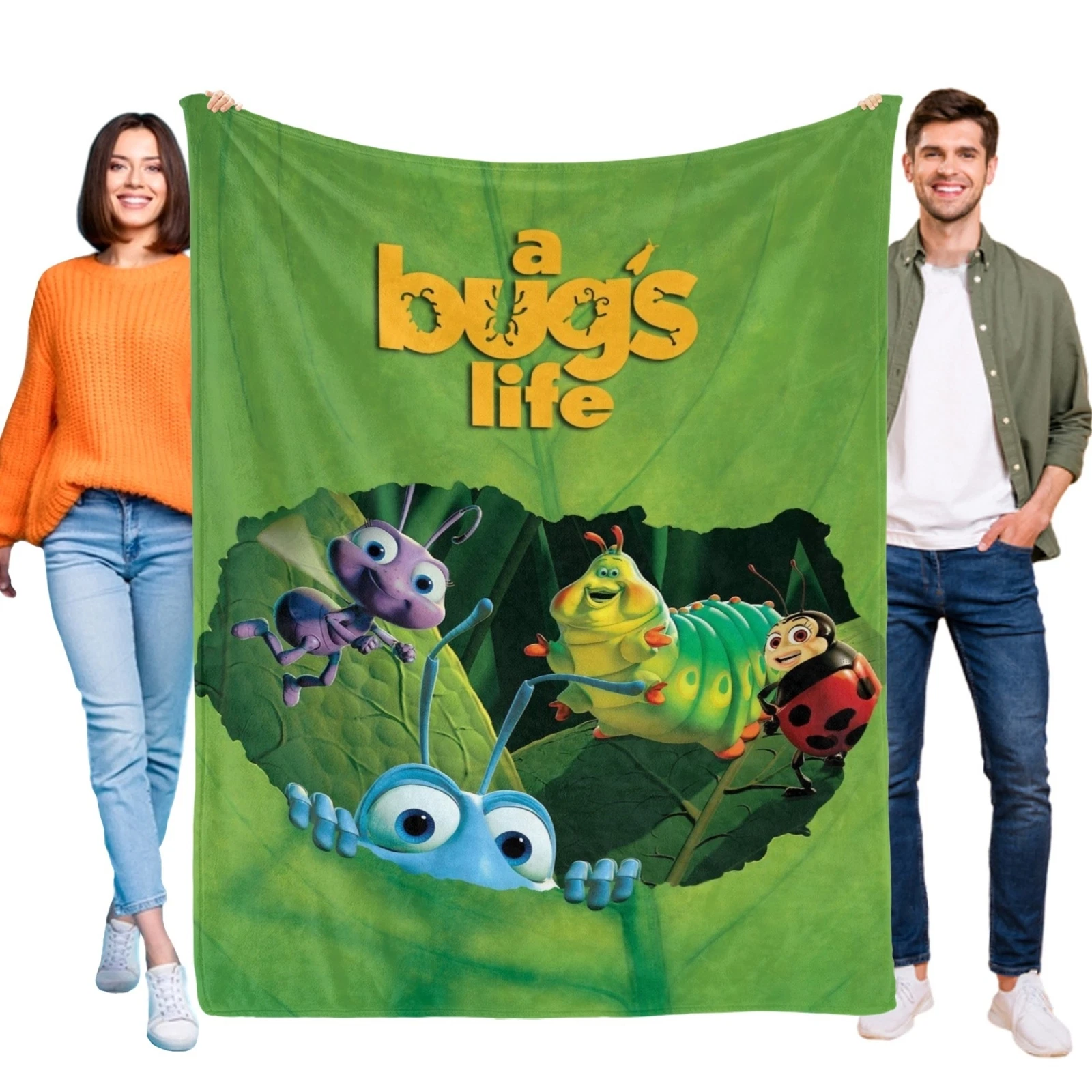A Bug's Life Blanket Flannel Bed Sofa Couch Cozy Birthday Gift
