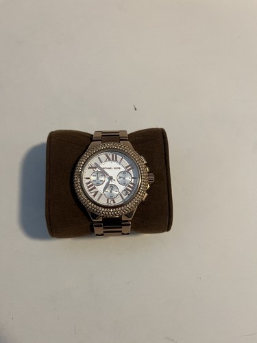 Michael Kors Watch For Women Rose Gold With Stones Around Face Beautiful Trendy - Picture 3 of 13