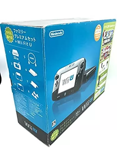 Nintendo Wii U Black Family Premium 32GB Box Console KURO FedEx Japanese