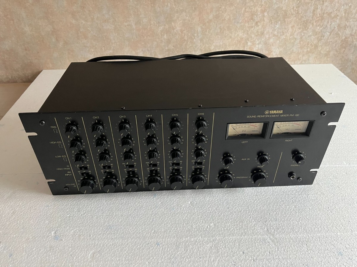 YAMAHA PM-180 ヤマハ マイクプリアンプ 6チャンネルミキサー YAMAHA PM-180 ヤマハ マイクプリアンプ 6チャンネルミキサー