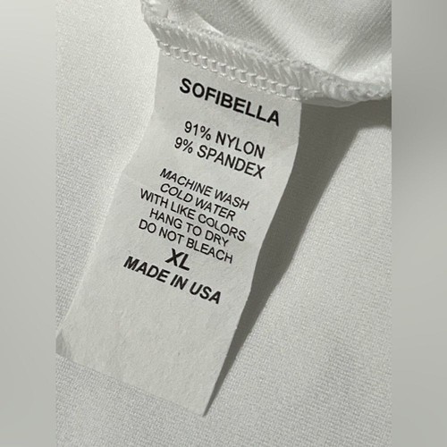 Sofibella 13" tennis Skort UV Staples athletic skort white size XL - Picture 6 of 9