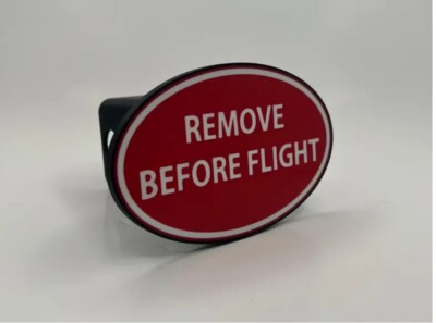 Remove Before Flight Hitch Cover 3D Printed Full Color Fits 2  Receivers