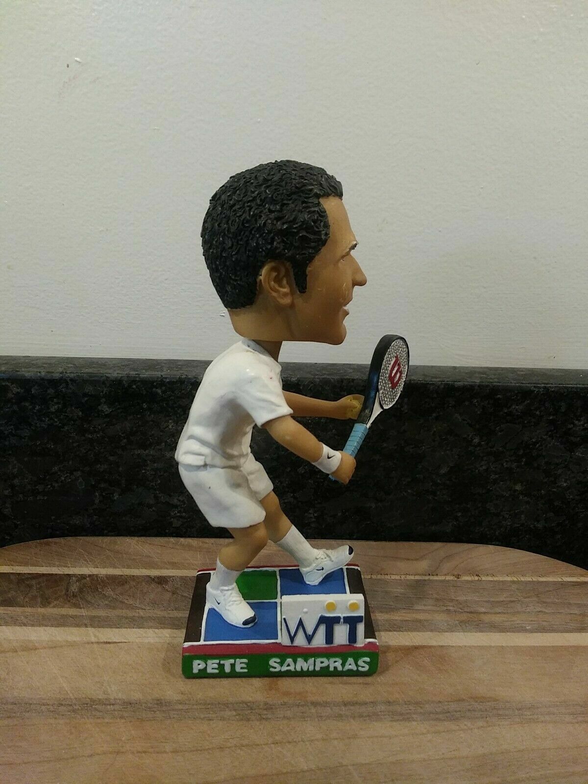Rare - Pete Sampras World Team Tennis SGA Bobblehead - 7 inches Tall