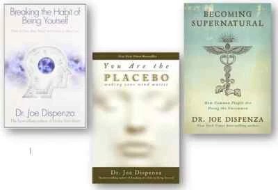 Joe Dispenza 3 Book Set Becoming Supernatural Placebo Breaking the Habit.