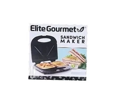 Elite Gourmet ESM2207 Maxi-Matic Sandwich Panini Maker Grilled Cheese Machine 