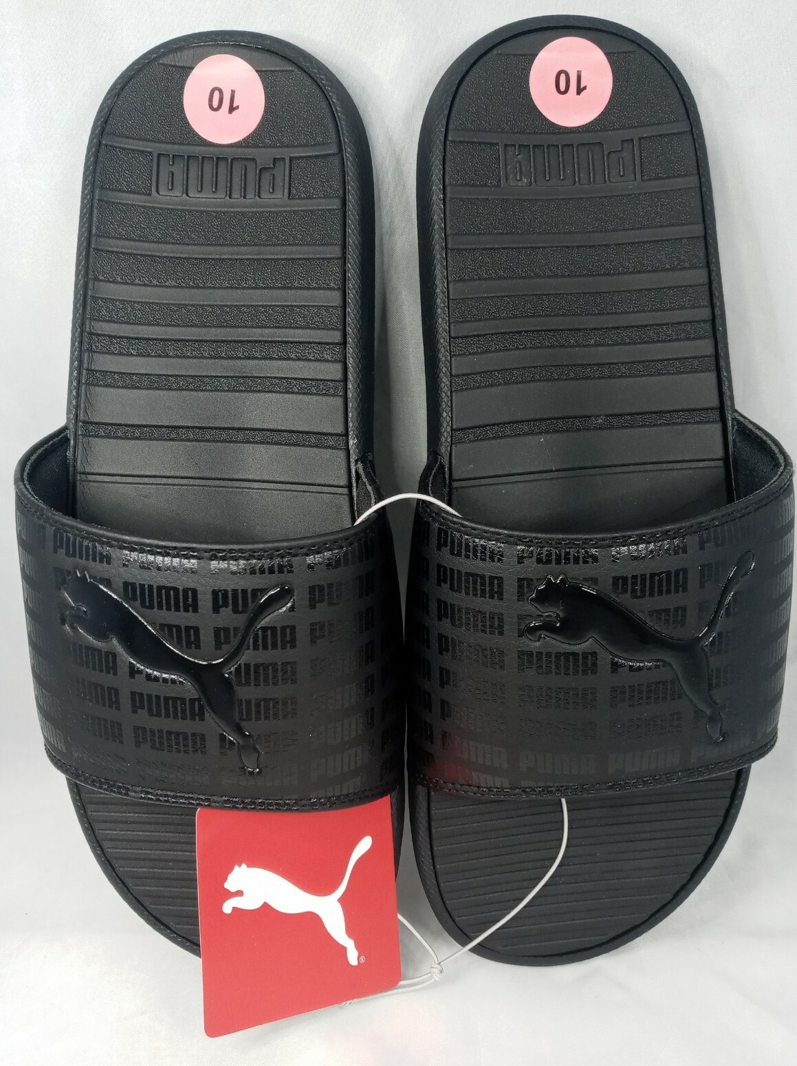 PANTOFOLA D’ORO Sandali Puma donna taglia US 10 Cool Cat Echo Shine neri Puma nuovi con etichette