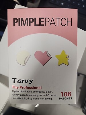Tarvy Pimple Patch 106 Pcs Hydrocolloid Acne Stickers - Day & Night, Drug-Free